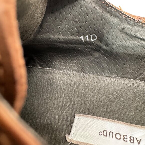 Joseph Abboud Mens Size 11D Brown Leather Wingtip Dress Shoes - Picture 5 of 7